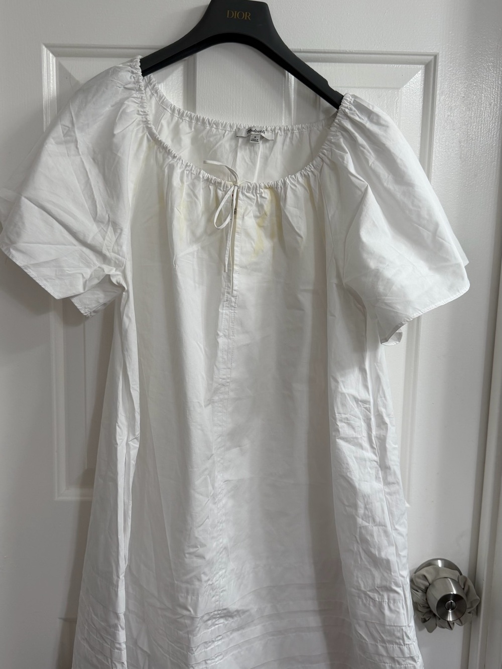 Madewell White Cotton Peasant Top - Unbranded